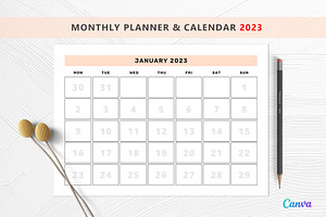 Monthly Planner/Calendar Templates