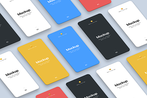 Isometric Mobile App Mockup