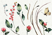 Spring watercolor camellia set, an Illustration by RushkinaAntonina (Thumbnail 6 of 6)