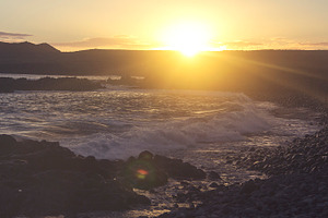 Sunset stock photo containing sun and sunset