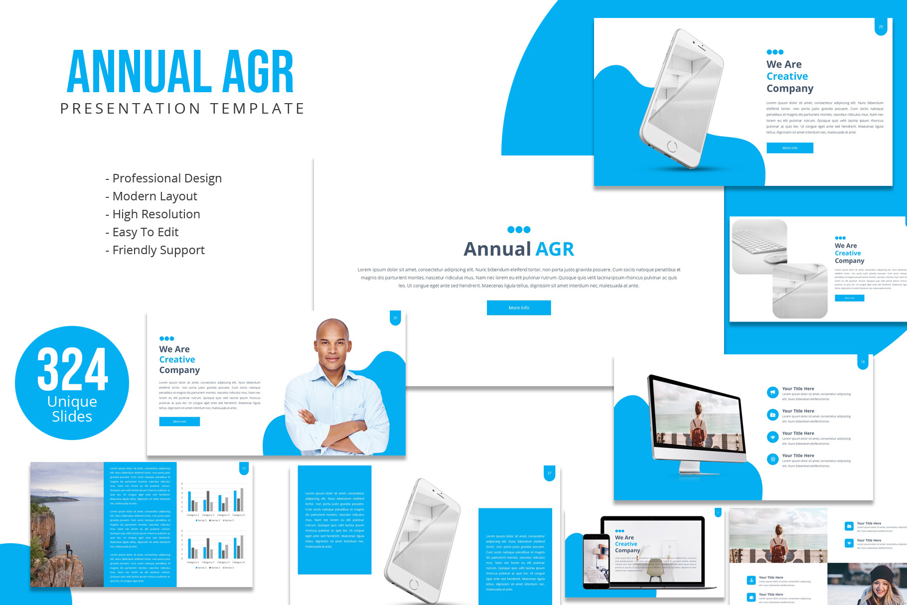 Annual AGR Powerpoint Template, a Presentation Template by Creative Slides