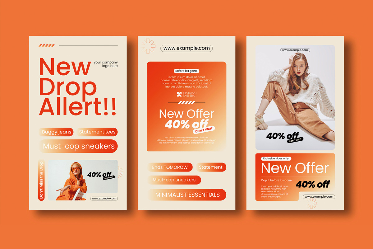 Fashion Social Media Post Template, a Social Media Template by MightyDesign (Photo 2 of 6)