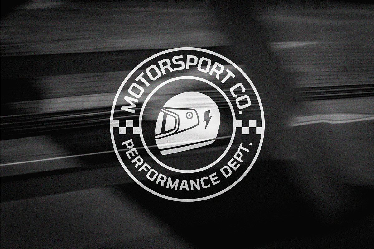 Racing Badges - Mono, a Branding & Logo Template by cd-design.co (Photo 7 of 8)