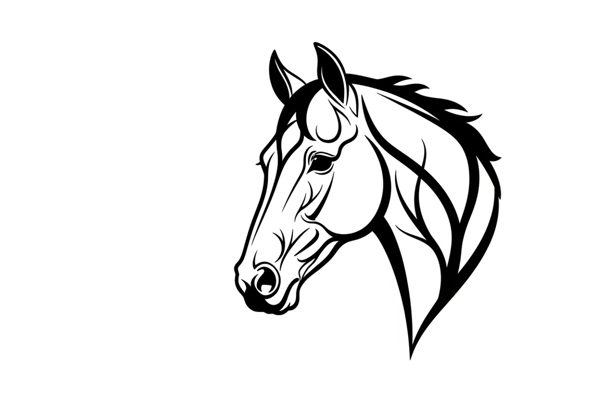 Elegant horse head wall decor design, an Illustration by Amazin_art (Photo 6 of 25)