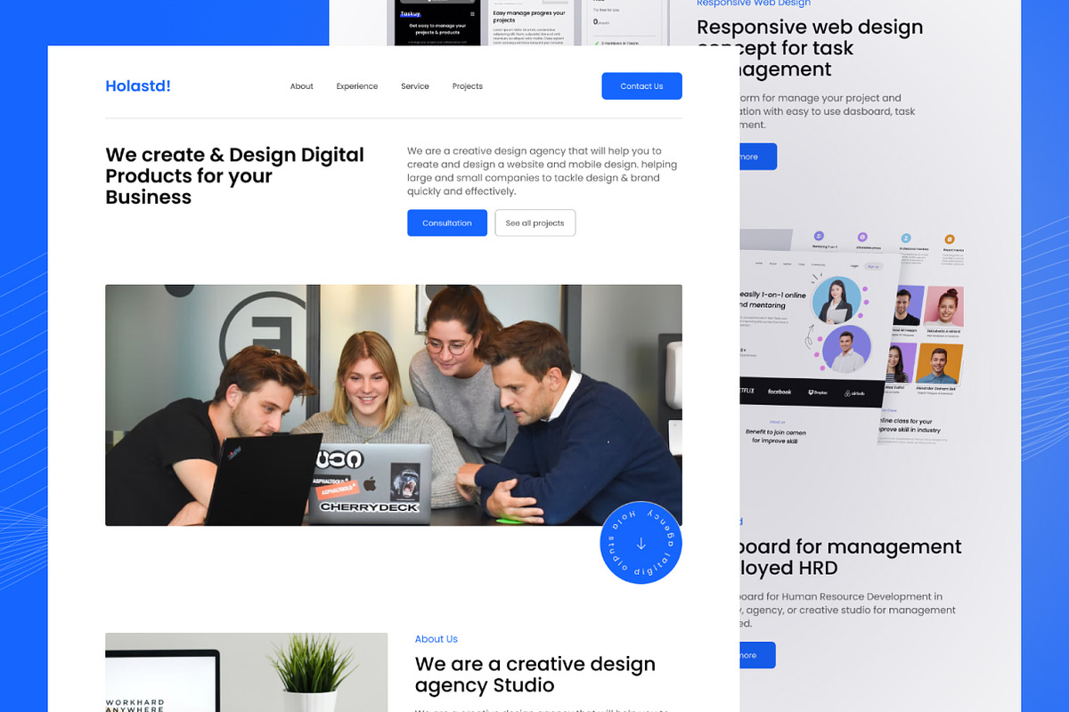 Holastd - Landing Page, a Landing Page Template by mz-studio (Photo 2 of 4)