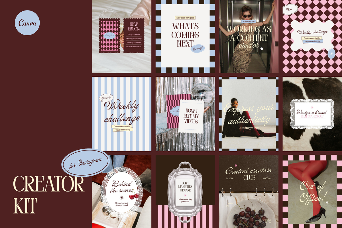 Creator KIT | Social Media Template, a Social Media Template by Mila Estudio (Photo 1 of 6)