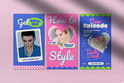 Pink Fashion Instagram Pack, a Social Media Template by graphicook (Thumbnail 8 of 9)