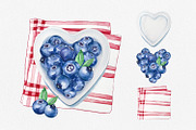 Watercolor - Blueberry, an Illustration by bylin_illustration (Thumbnail 2 of 3)