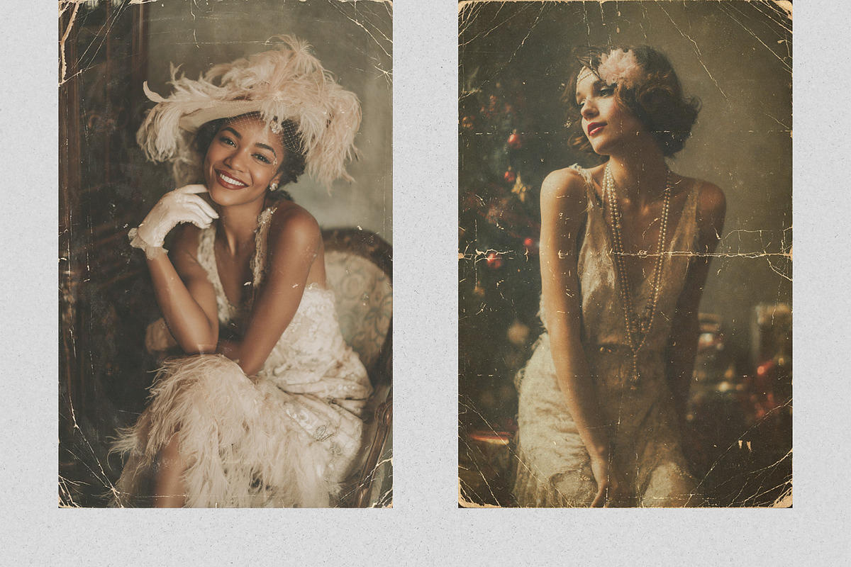 Antique Photo Paper Texture Overlays, a Texture Graphic by PhotoSpirit (Photo 3 of 8)