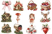 Strawberry Cottage PNG Clipart, an Illustration by Designworld (Thumbnail 3 of 5)