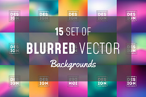 Set of Smooth Blurred Background