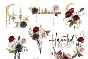 Watercolor Clipart - Haunted Rose, a Decorative Illustration by Beigetime (Thumbnail 5 of 12)
