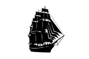 Vintage Sailing Ship SVG Bundle, an Illustration by Designs_River (Thumbnail 20 of 31)