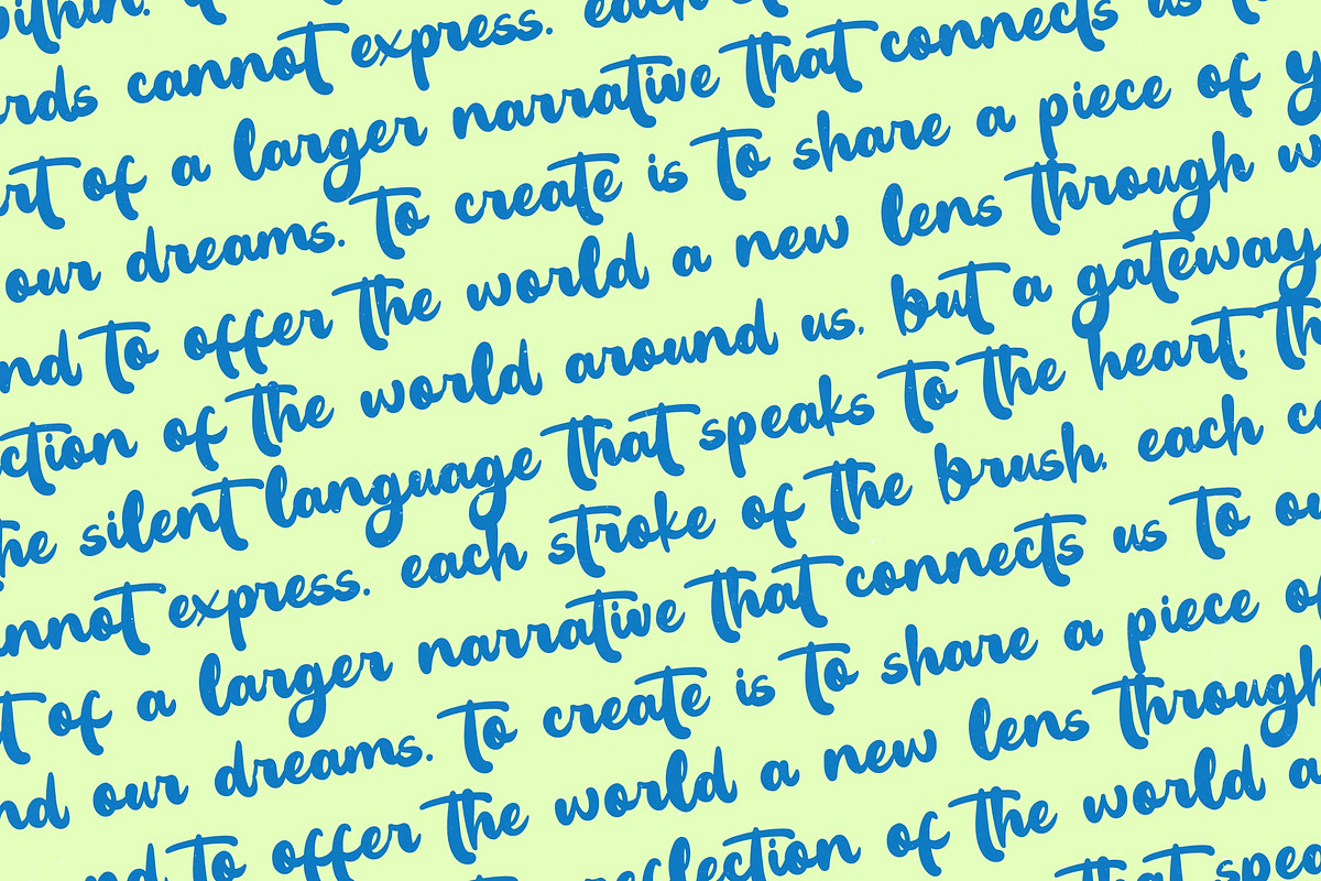 Create Paint Bold Calligraphy Font, a Script Font by stylishtype.co (Photo 16 of 20)