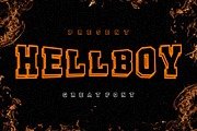 Hellboy, a Slab Serif Font by Fourteen Letter (Thumbnail 1 of 9)
