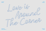 CS Amilia Dashed, a Script Font by Craft Supply Co. (Thumbnail 2 of 8)