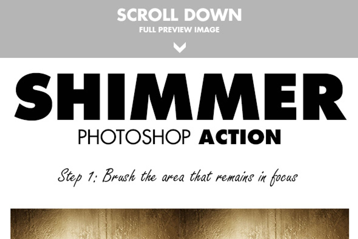Shimmer Photoshop Action preview 5
