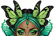 Verdant Veil:Emerald Fairy Portraits, an Illustration by ETARA by Mea Hau (Thumbnail 5 of 7)
