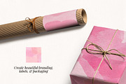 Pink Petals Watercolor Clip Art, a Texture Graphic by Chelsea Bromley (Thumbnail 3 of 4)