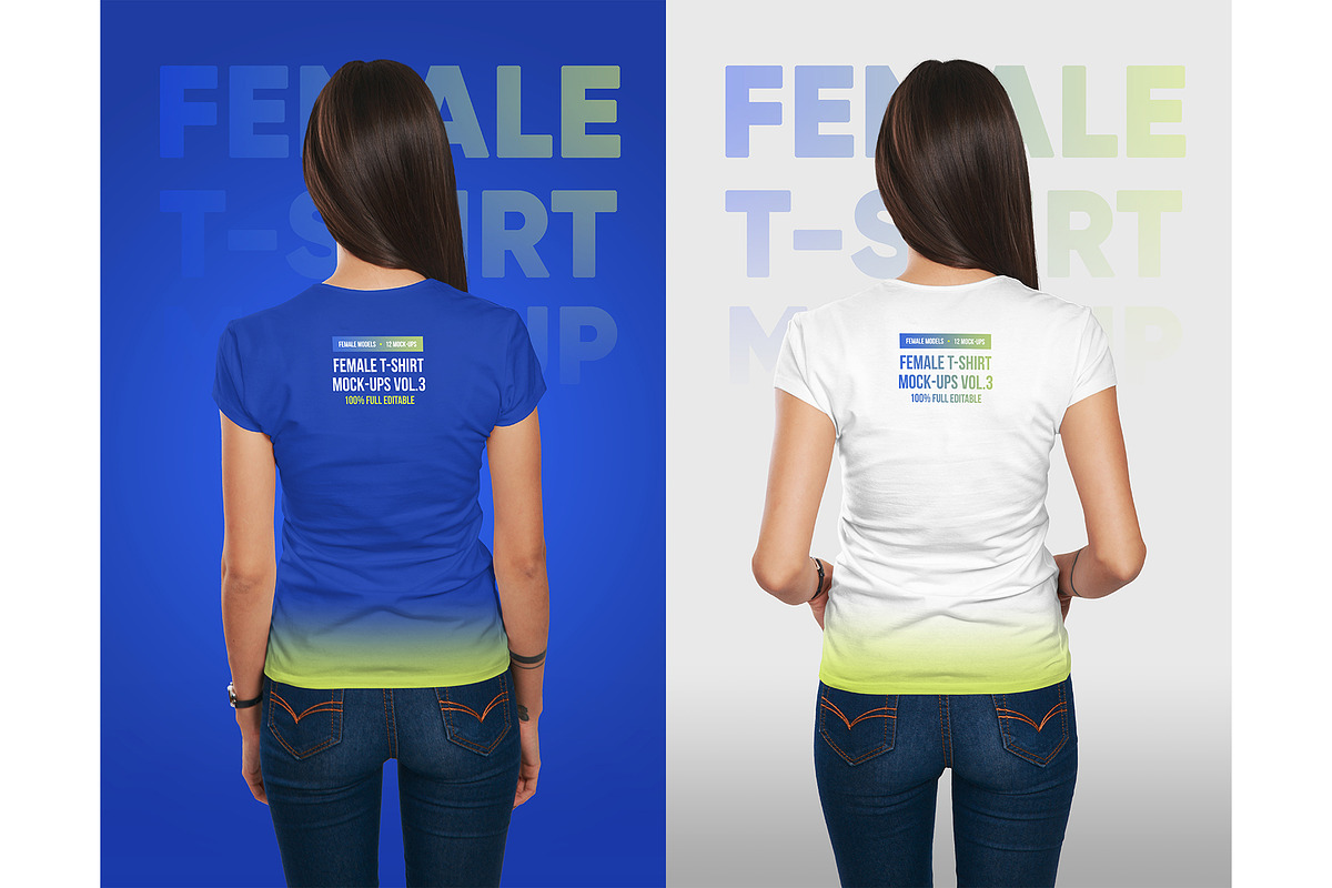 Female T-Shirt Mockups Vol 3 Part 1, a Shirt Mockup by Hi, Mock-Up! (Photo 7 of 10)