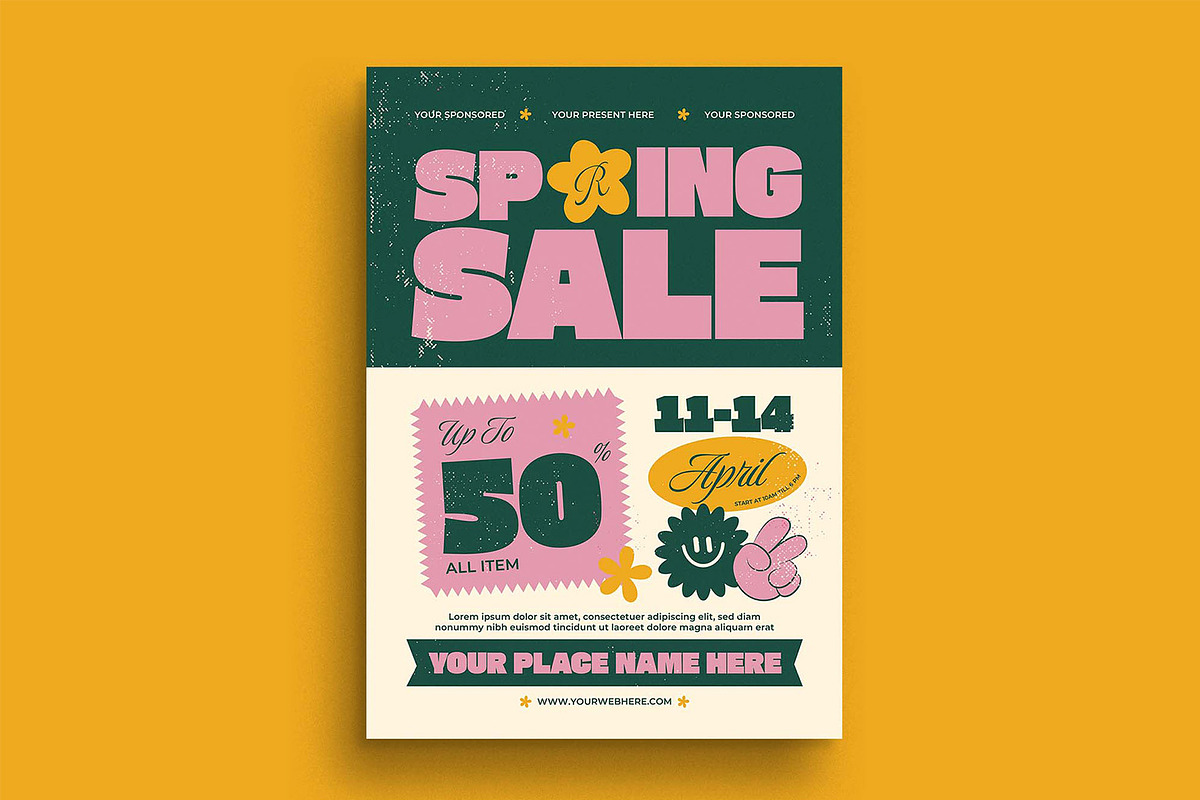 Spring Sale Flyer, a Flyer Template by megarez (Photo 1 of 3)