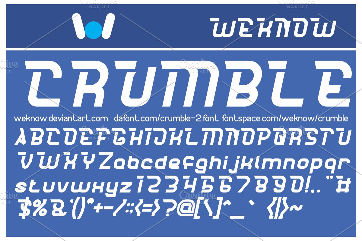 crumble font preview 7