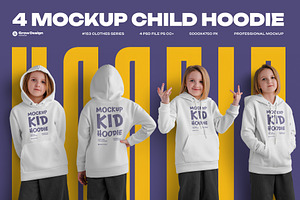 Children’s Hoodie Mockup – Vol.02