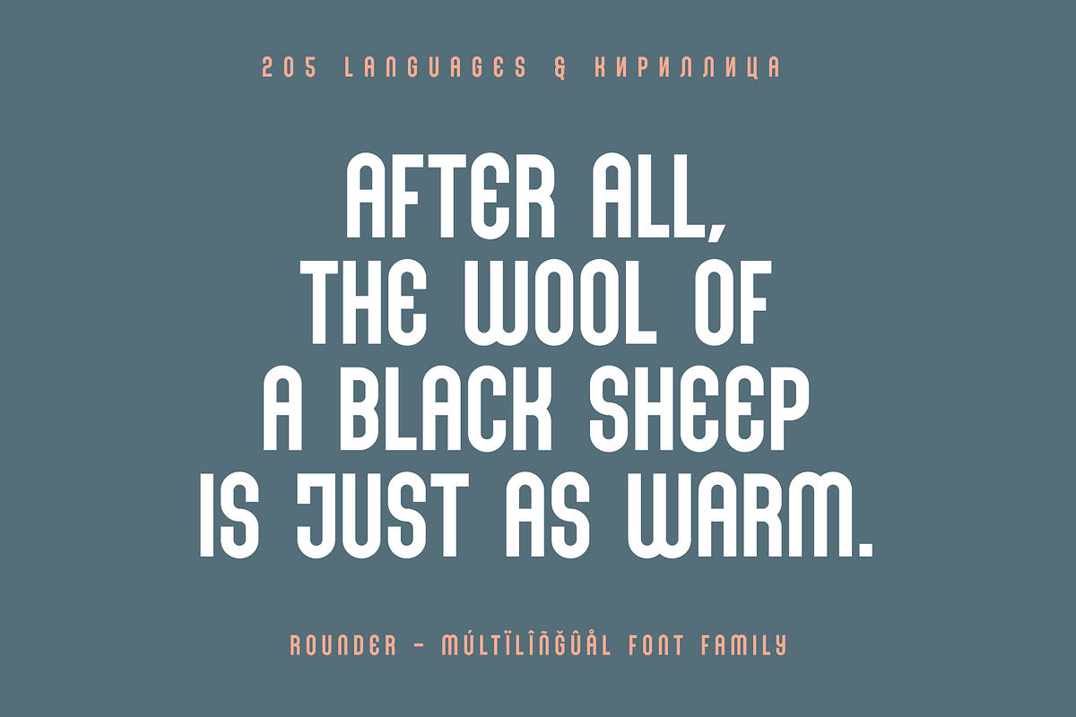 Rounder - Geometric Sans Serif, a Sans Serif Font by alpercakici (Photo 9 of 15)