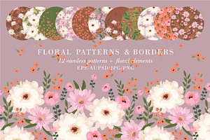 Floral Patterns & Borders