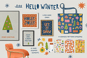 HELLO WINTER, a Seasonal Illustration by Bosotochka♥Art (Thumbnail 2 of 12)