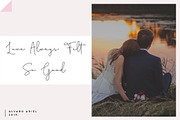 Dark Saturday Font, a Script Font by Cherryline Master (Thumbnail 10 of 10)