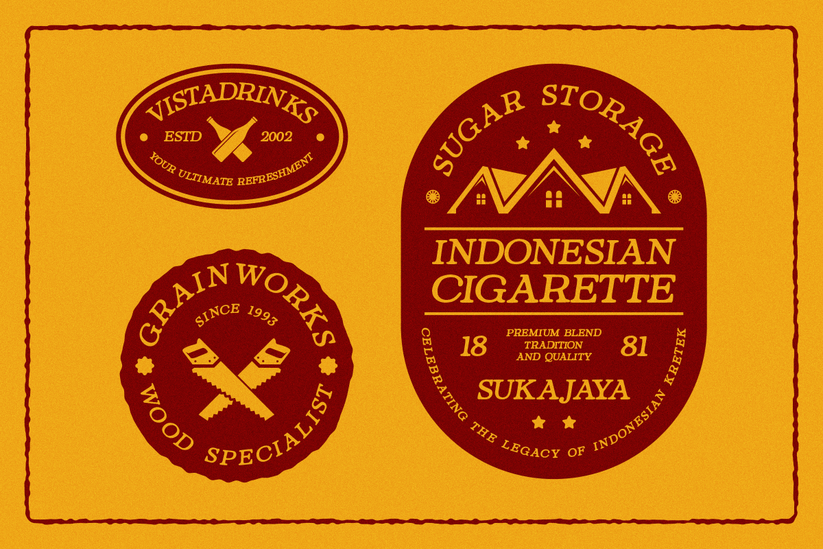 Veronia Mode - Retro Slab Serif, a Slab Serif Font by Pandeka Studio (Photo 5 of 9)
