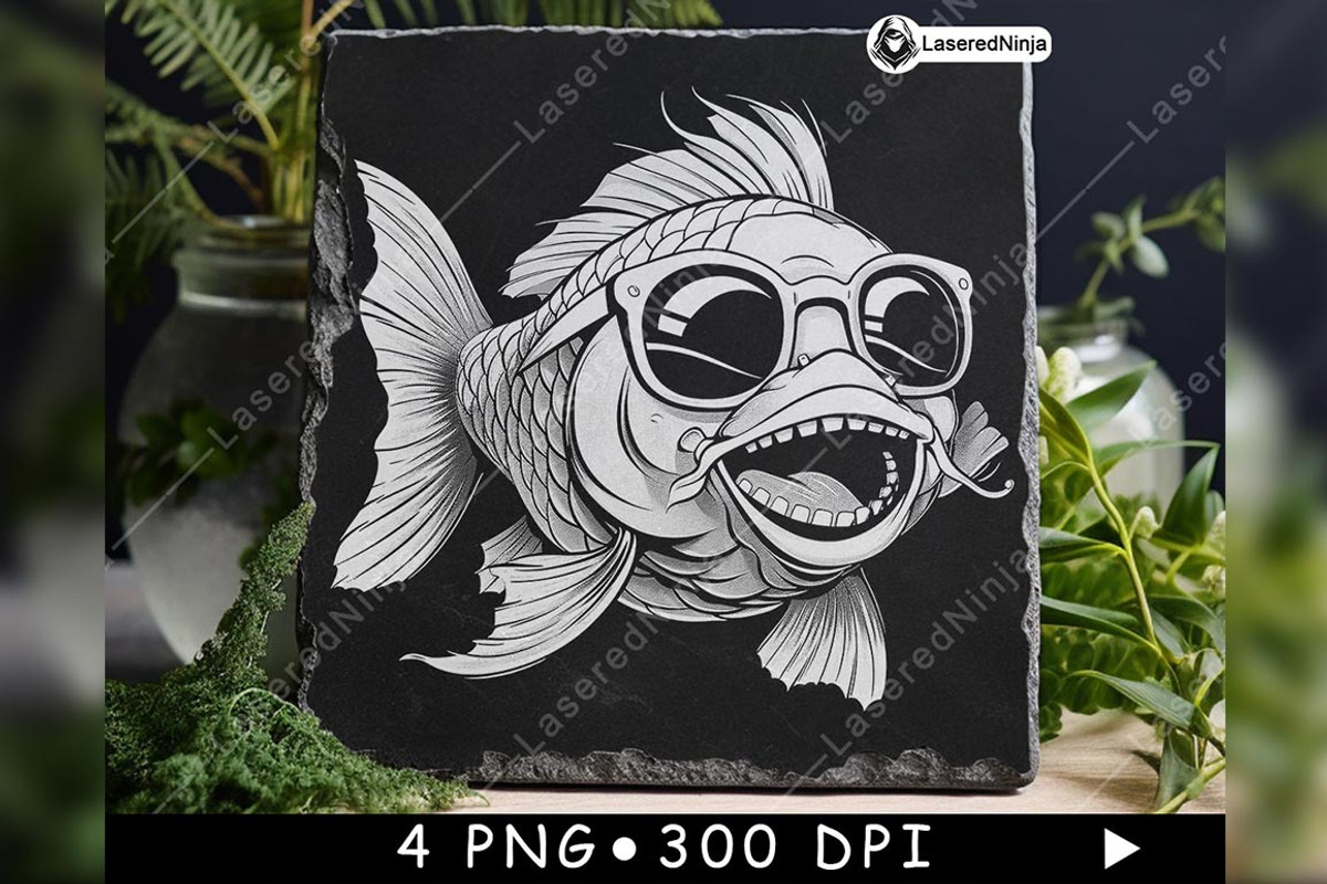 Koi Cartoon Sunglasses Cool Funky, a Background Graphic by LaseredNinja (Photo 5 of 7)