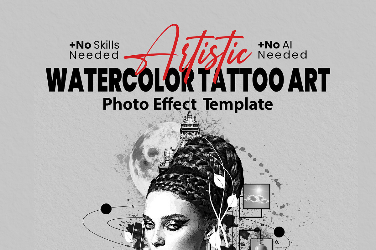 Artistic Watercolor Tattoo Art, an Action Add-On by MRI STUDIO (Photo 28 of 28)