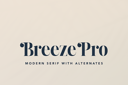 Breeze Pro – Modern Serif