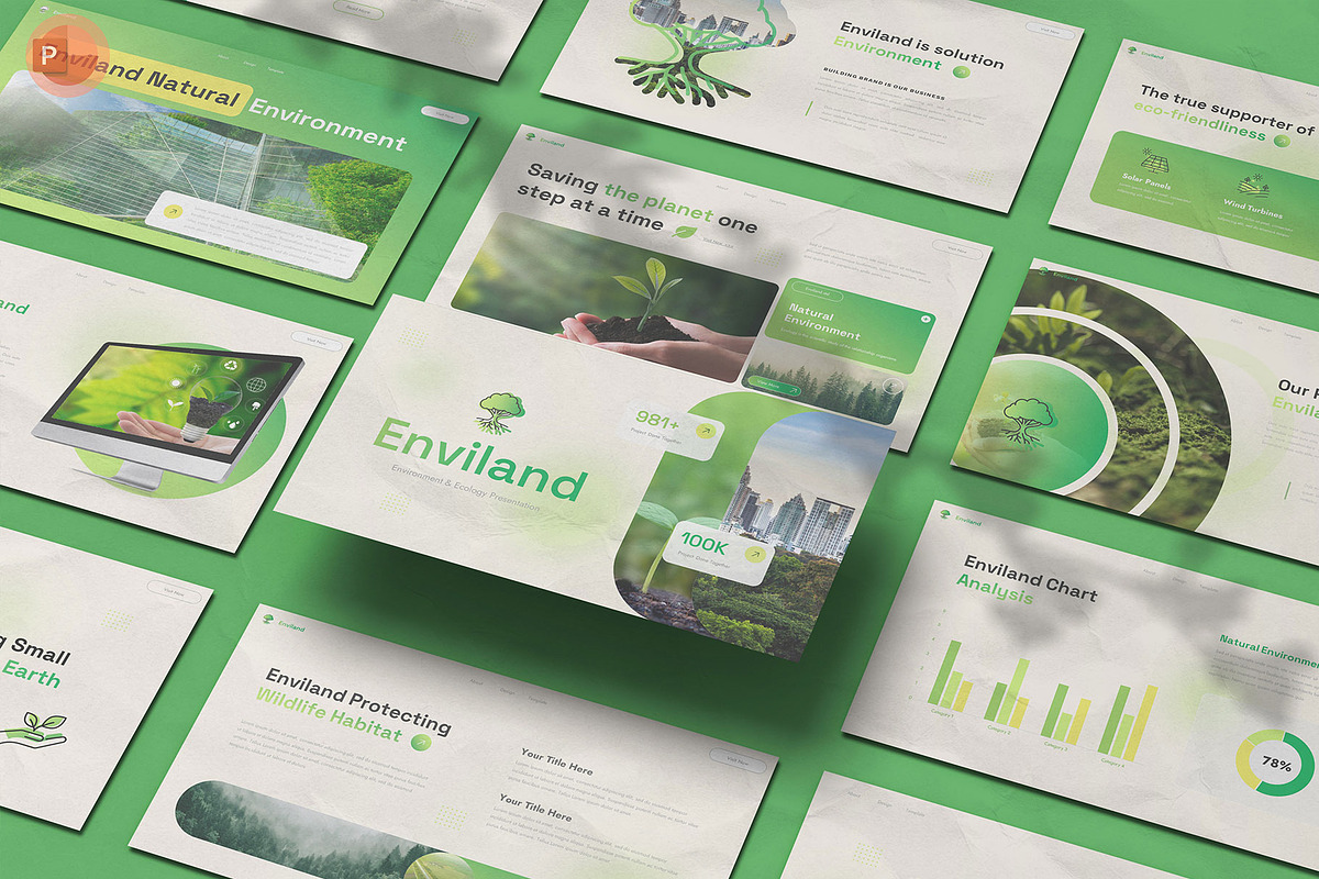 Environment & Ecology PowerPoint, a Presentation Template by Pixslides (Photo 1 of 5)