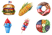 Patriotic Party Foods Clipart, an Illustration by Dream Creation (Thumbnail 5 of 6)