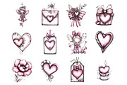 Valentine's Whimsical Clipart, an Illustration by Design Market (Thumbnail 3 of 3)