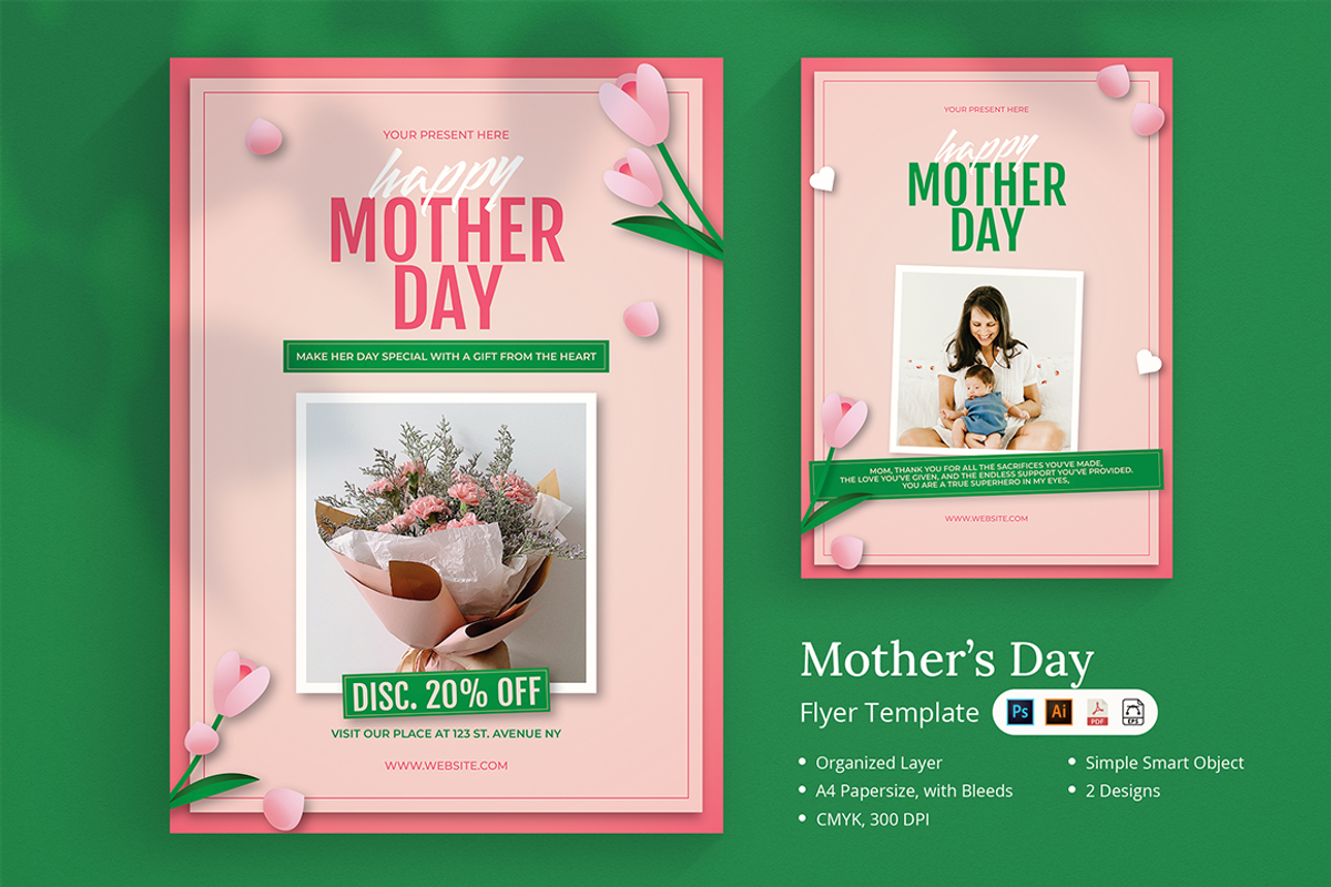Mamara - Mother's Day Flyer, a Flyer Template by Lettha-Studio (Photo 1 of 3)