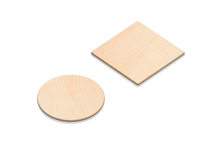 Wood Plate 2 Types 3D Model, an Object 3D Model by rebrandy