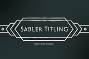 Sabler Titling, a Sans Serif Font by insigne (Thumbnail 1 of 5)