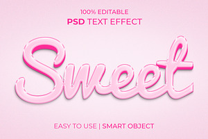 Sweet 3d Text Effect