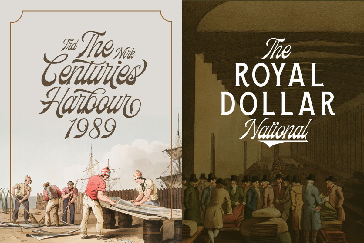 Frankest - The Vintage Font Duo, a Script Font by Letterhend Studio (Photo 2 of 11)