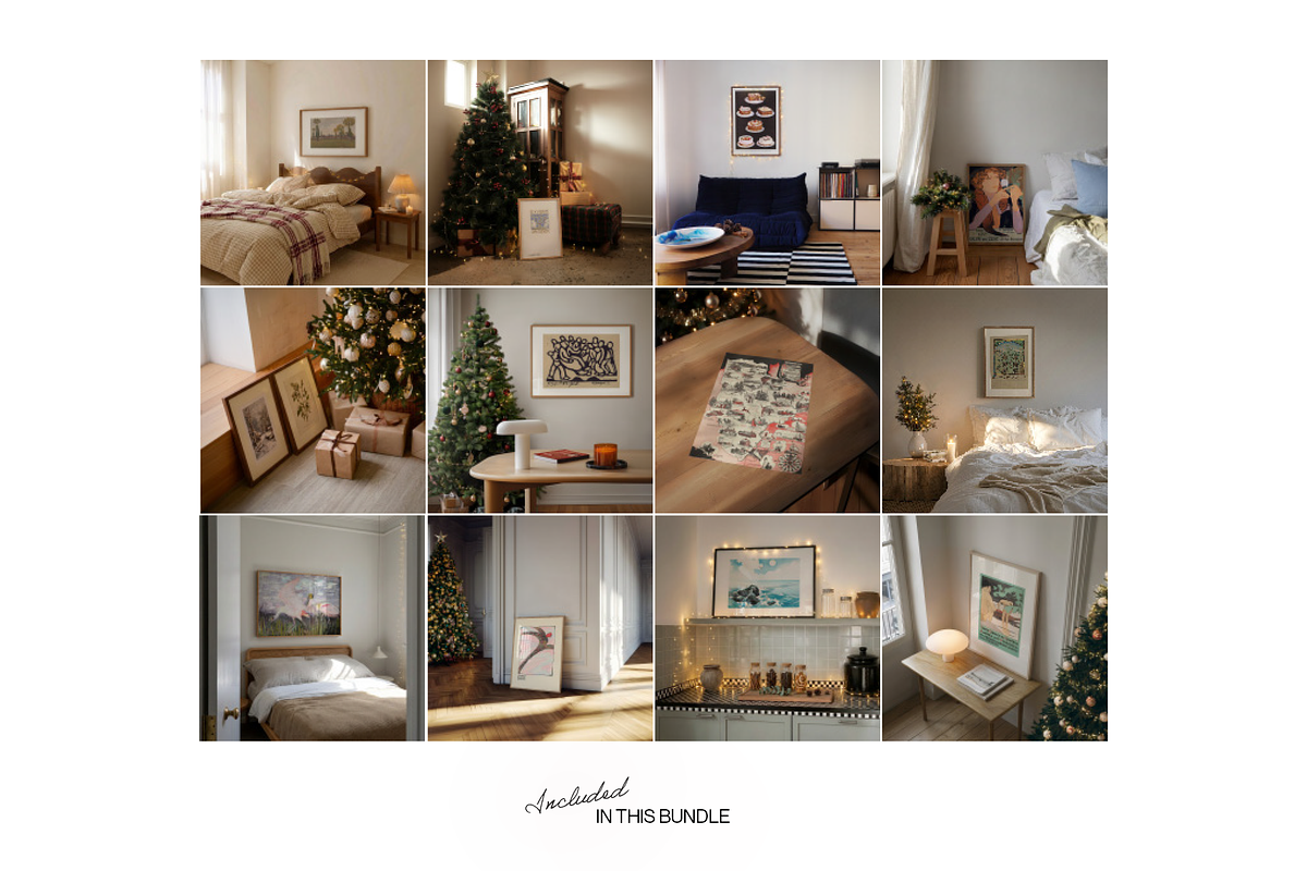 Our Best Ever Christmas Bundle 100, a Household Mockup by WasMockups (Photo 6 of 11)