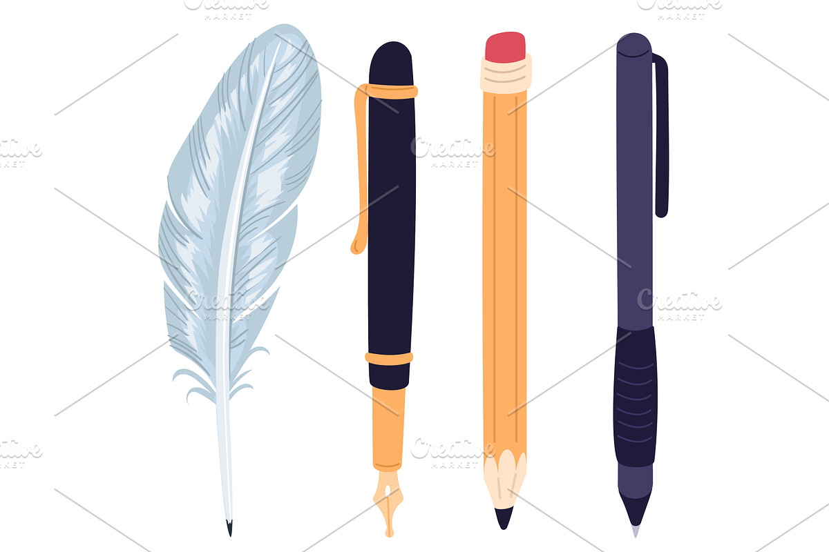 Vintage and modern writing, an Object Illustration by Vectorbuum