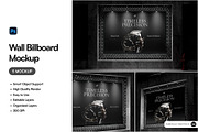 Wall Billboard Mockup, an Advertising Mockup by SLAB! Design (Thumbnail 1 of 6)