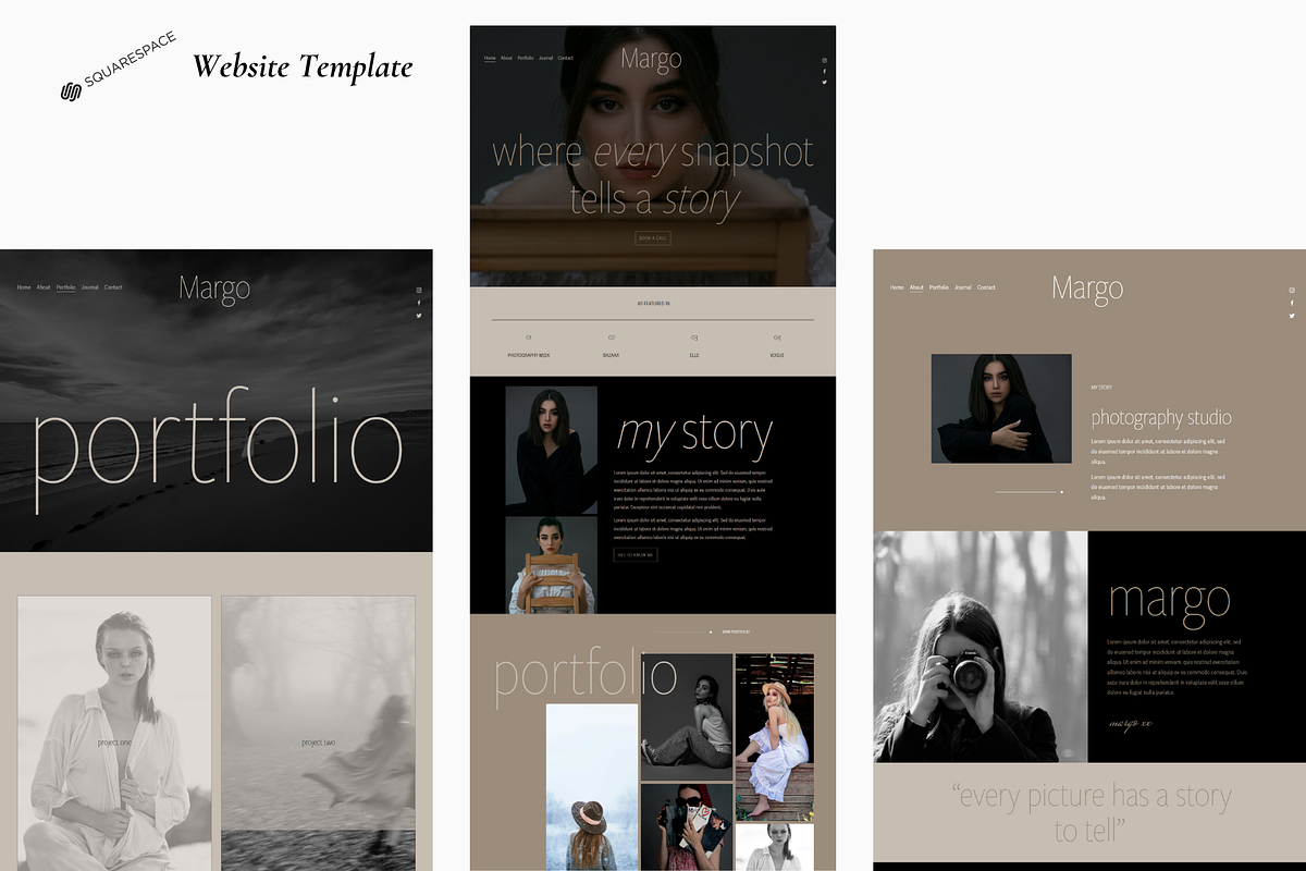 Margo Squarespace 7.1 Template, a Squarespace Template by Beliveart Studio (Photo 2 of 4)