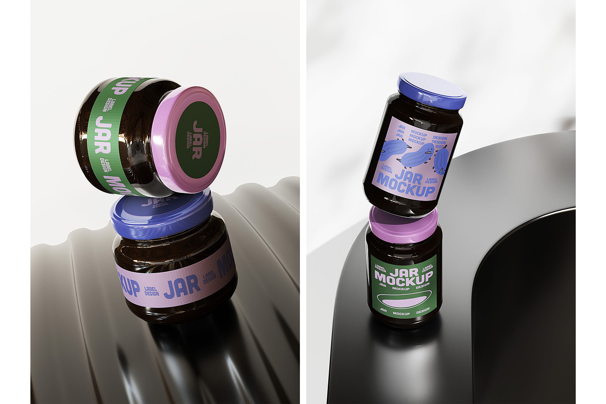 10 Jars Mockup Collection, a Mockup by aalfndi (Photo 10 of 14)