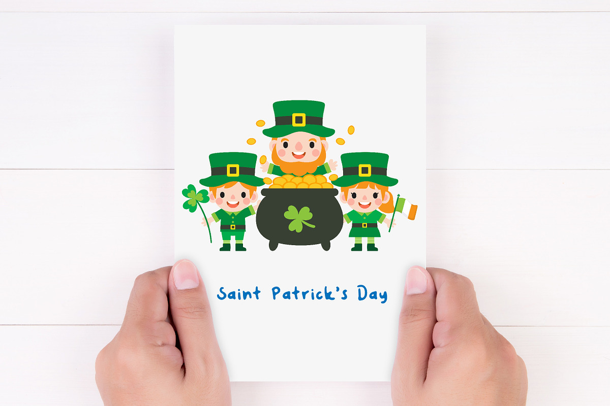 Happy Saint Patrick's Day Clipart, a Person Illustration by Noey smiley (Photo 8 of 10)