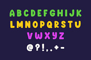 Cute Chunky Cute Comic Display Font, a Handwritten Font by Fourteen Letter (Thumbnail 5 of 6)